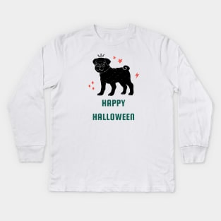 Pug Halloween Kids Long Sleeve T-Shirt